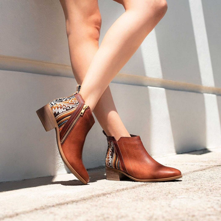 Boots Inkkas | Brown Leather Bootie