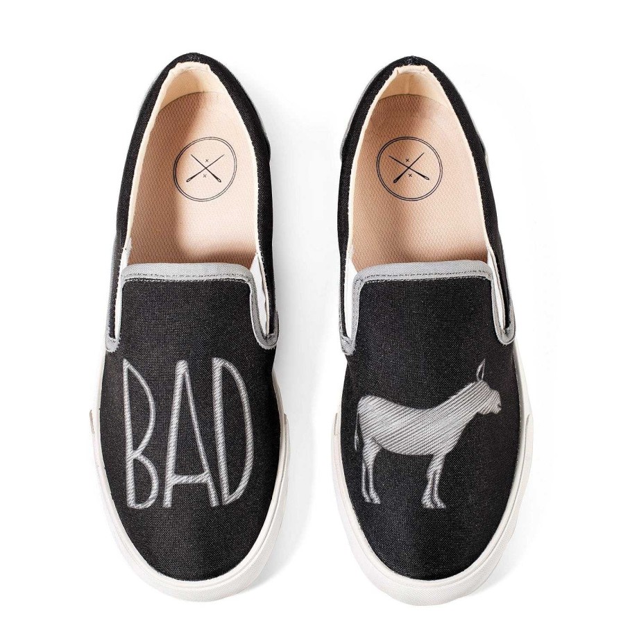 Slip Ons Inkkas | Badass - Black Slip On