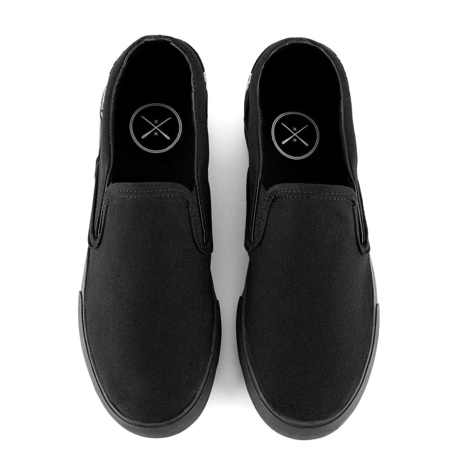 Slip Ons Inkkas | All Black Slip On (Shoe Art Contest)